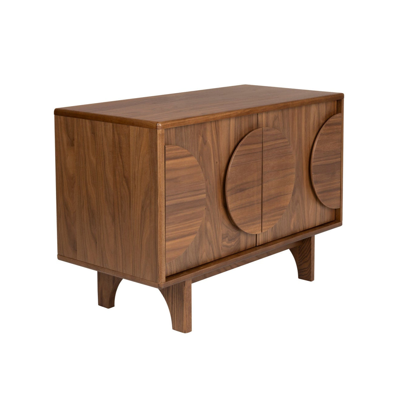 Zuiver Groove Walnut Wood Sideboard | 2 Doors